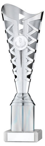 Silver Plastic Titan Cup Assembled On Marble (1in Cen) - 248mm by Legacy Outfitters
