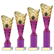 Gold/Purple Plastic Titan Cup Assembled On Marble (1in Cen) by Legacy Outfitters