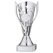 SILVER PLASTIC FLASH CUP ASSEMBLED ON MARBLE   (1in CEN) - 7in