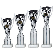 Silver/Black Plastic Flash Cup Assembled On Marble With Tube (1in Cen) by Legacy Outfitters