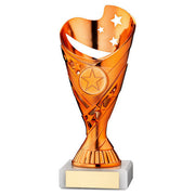 COPPER PLASTIC SABRE CUP ASSEMBLED ON MARBLE (1in CEN) - 7in