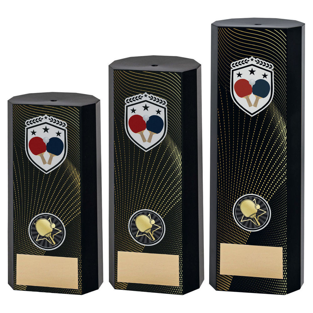 Black Plastic Filled Column Table Tennis (1in Cen) by Legacy Outfitters