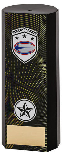 Black Plastic Filled Column Rugby (1in Cen) - 152mm by Legacy Outfitters