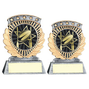 Pew/Gold 5 Star Holder With Vinyl Rugby Insert & Plate by Legacy Outfitters