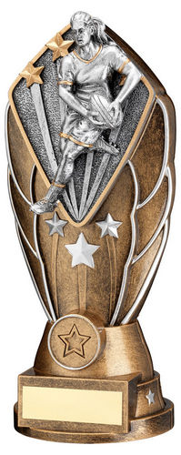 Bz/Silv Diamond Column + Female Rugby Disc & Plate (1in Cen) - 171mm by Legacy Outfitters
