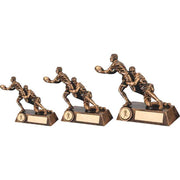 Brz/Gold Double Rugby Tackle Figure With Plate (1in Centre) by Legacy Outfitters