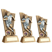 Brz/Pew Rugby Male Figure On Backdrop With Plate (1in Centre) by Legacy Outfitters