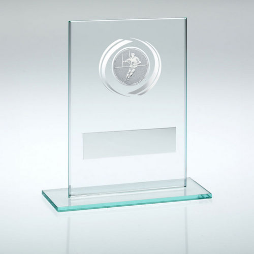 Jade/Silver Glass With Rugby Insert And Plate - 83mm by Legacy Outfitters