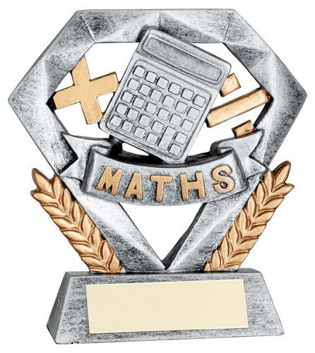 PEW/GOLD MATHS MINI DIAMOND WITH PLATE - 4in