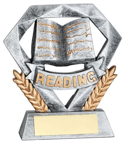 PEW/GOLD READING MINI DIAMOND WITH PLATE - 4in