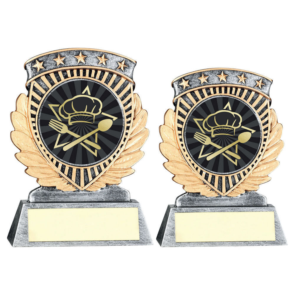 Pew/Gold 5 Star Holder With Vinyl Cooking Insert & Plate by Legacy Outfitters