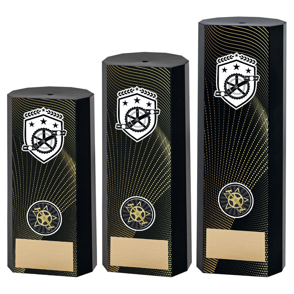 Black Plastic Filled Column Cycling (1in Cen) by Legacy Outfitters