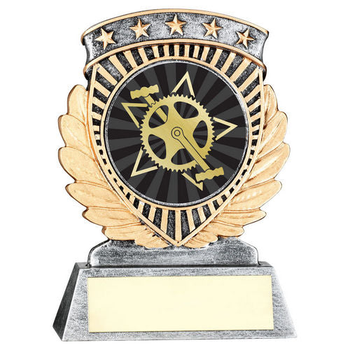Pew/Gold 5 Star Holder With Vinyl Cycling Insert & Plate - 95mm by Legacy Outfitters