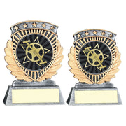 Pew/Gold 5 Star Holder With Vinyl Cycling Insert & Plate by Legacy Outfitters