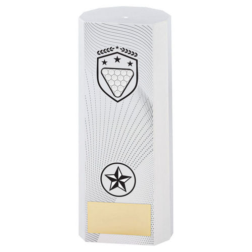 White Plastic Filled Column Pool/Snooker (1in Cen) - 152mm by Legacy Outfitters
