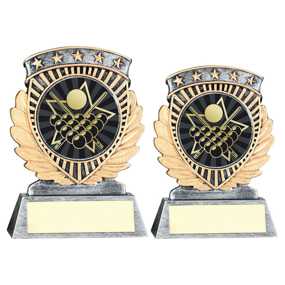 Pew/Gold 5 Star Holder With Vinyl Pool/Snooker Insert & Plate by Legacy Outfitters
