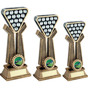 Brz/Pew/Gold Pool/Snooker Balls On Twin Prongs With Plate (1in Centre) by Legacy Outfitters