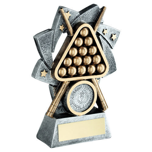Pew/Gold Pool/Snooker Star Spiral With Plate (1in Centre) - 127mm by Legacy Outfitters