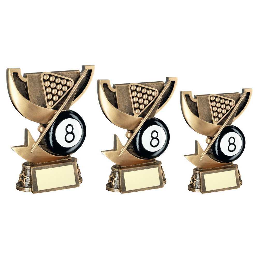 Brz/Gold Cup Range For Pool With Engraving Plate by Legacy Outfitters