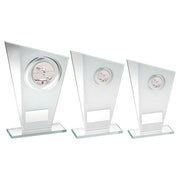 White/Silver Printed Glass Plaque With Pool/Snooker Insert With Plate by Legacy Outfitters