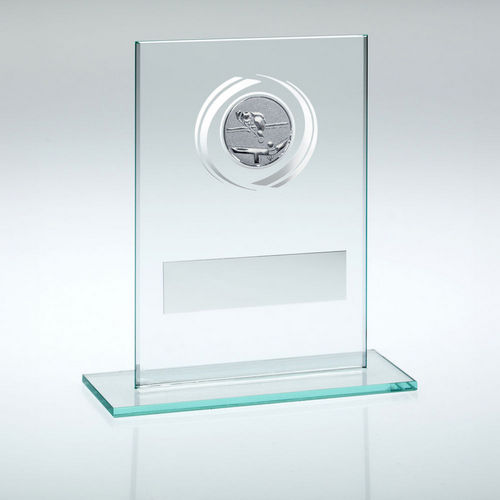 Jade/Silver Glass With Pool/Snooker Insert And Plate - 83mm by Legacy Outfitters