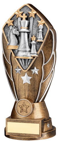 Bz/Silv Diamond Column + Chess Disc & Plate (1in Cen) - 171mm by Legacy Outfitters