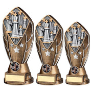 Bz/Silv Diamond Column + Chess Disc & Plate (1in Cen) by Legacy Outfitters