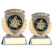 Pew/Gold 5 Star Holder With Vinyl Chess Insert & Plate by Legacy Outfitters
