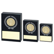 Black Marble With Silver/Gold Wreath, Cricket Insert And Plate by Legacy Outfitters