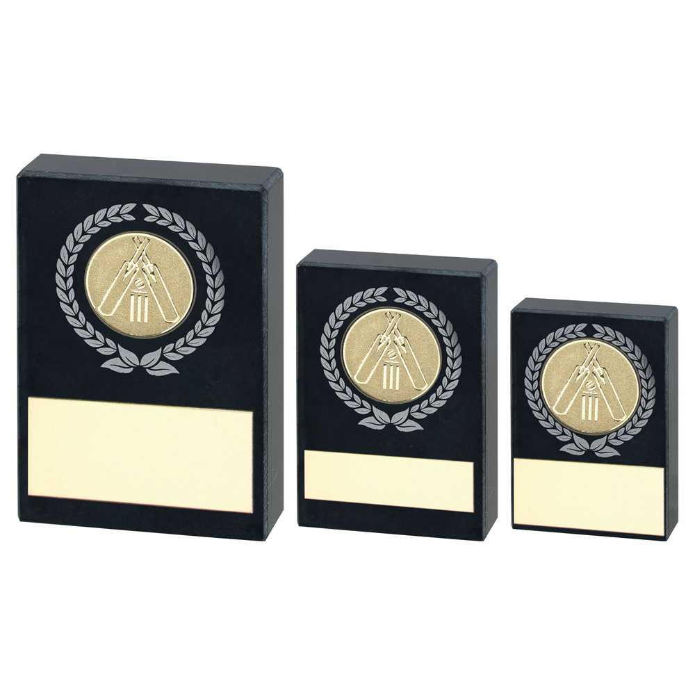 Black Marble With Silver/Gold Wreath, Cricket Insert And Plate by Legacy Outfitters
