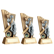 Brz/Pew Male Cricket Batsman On Backdrop With Plate (1in Centre) by Legacy Outfitters