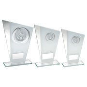 White/Silver Printed Glass Plaque With Cricket Insert And Plate by Legacy Outfitters