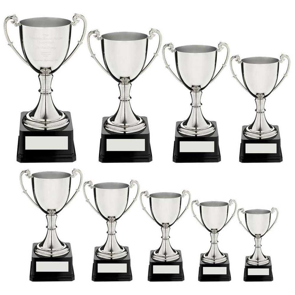 Nickel Plated Cup On Heavyweight Base With Plate by Legacy Outfitters