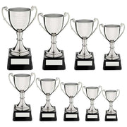 Nickel Plated Cup On Heavyweight Base With Plate by Legacy Outfitters