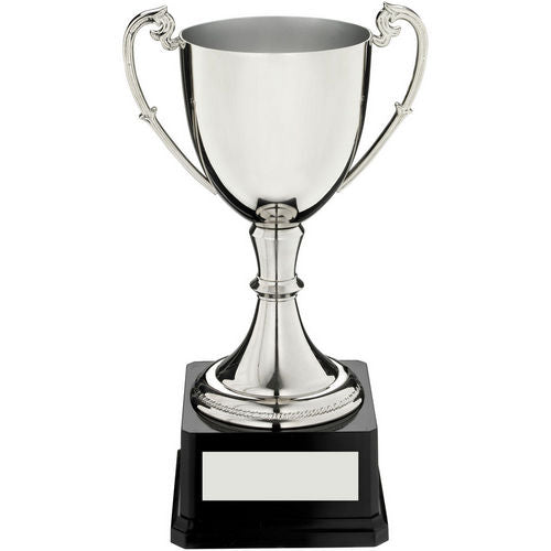 Nickel Plated Cup On Heavyweight Base With Plate - 146mm by Legacy Outfitters