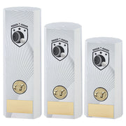 White Plastic Filled Column Lawn Bowls (1in Cen) by Legacy Outfitters