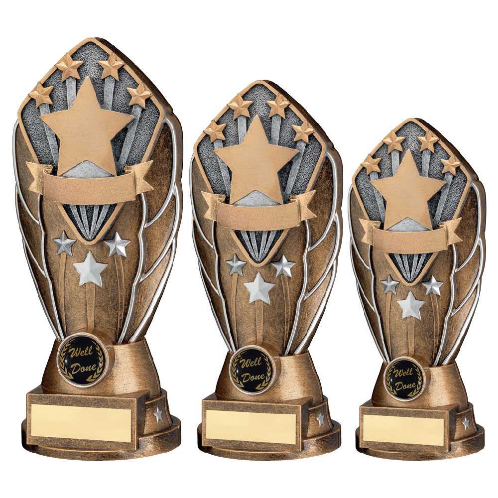 Bz/Silv Diamond Column + Stars Disc & Plate (1in Cen) by Legacy Outfitters