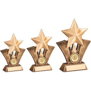 Brz/Gold Generic Star Resin With Plate (1in Centre) by Legacy Outfitters
