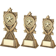 Brz/Gold Generic 3 Star Wreath Series With Plate (2in Centre) by Legacy Outfitters