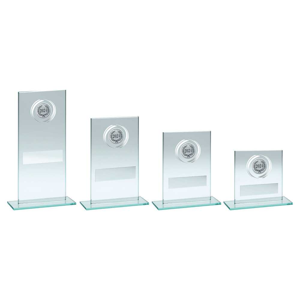 Jade Glass With Silver Wreath And Plate (1in Centre) by Legacy Outfitters