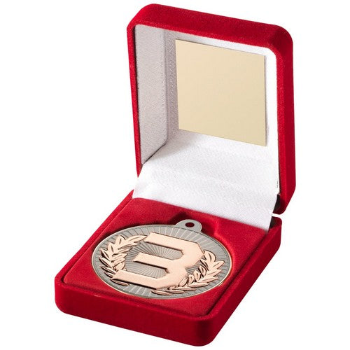 RED VELVET BOX AND 50mm MEDAL 3RD