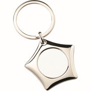 METAL STAR KEYRING (1in CENTRE) - 1.75in