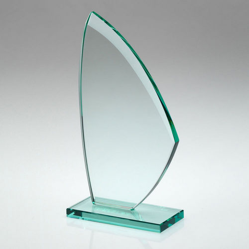 Jade Glass Sail Plaque (10mm Thick) - 191mm by Legacy Outfitters