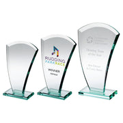 Jade Glass Curved V Plaque (10mm Thick) by Legacy Outfitters