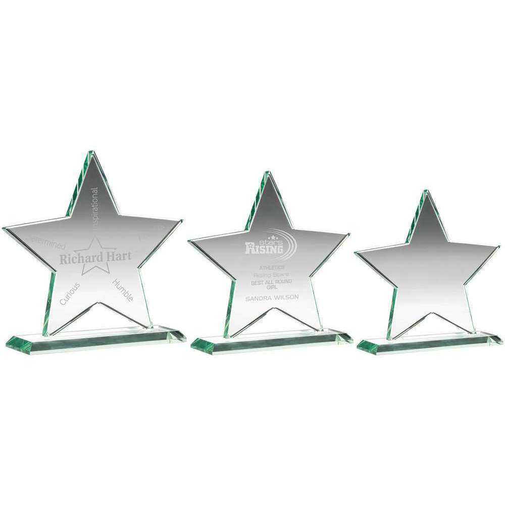 Jade Glass Star (10mm Thick) by Legacy Outfitters