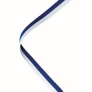 NARROW MEDAL RIBBON BLUE/WHITE - 30 x 0.4in