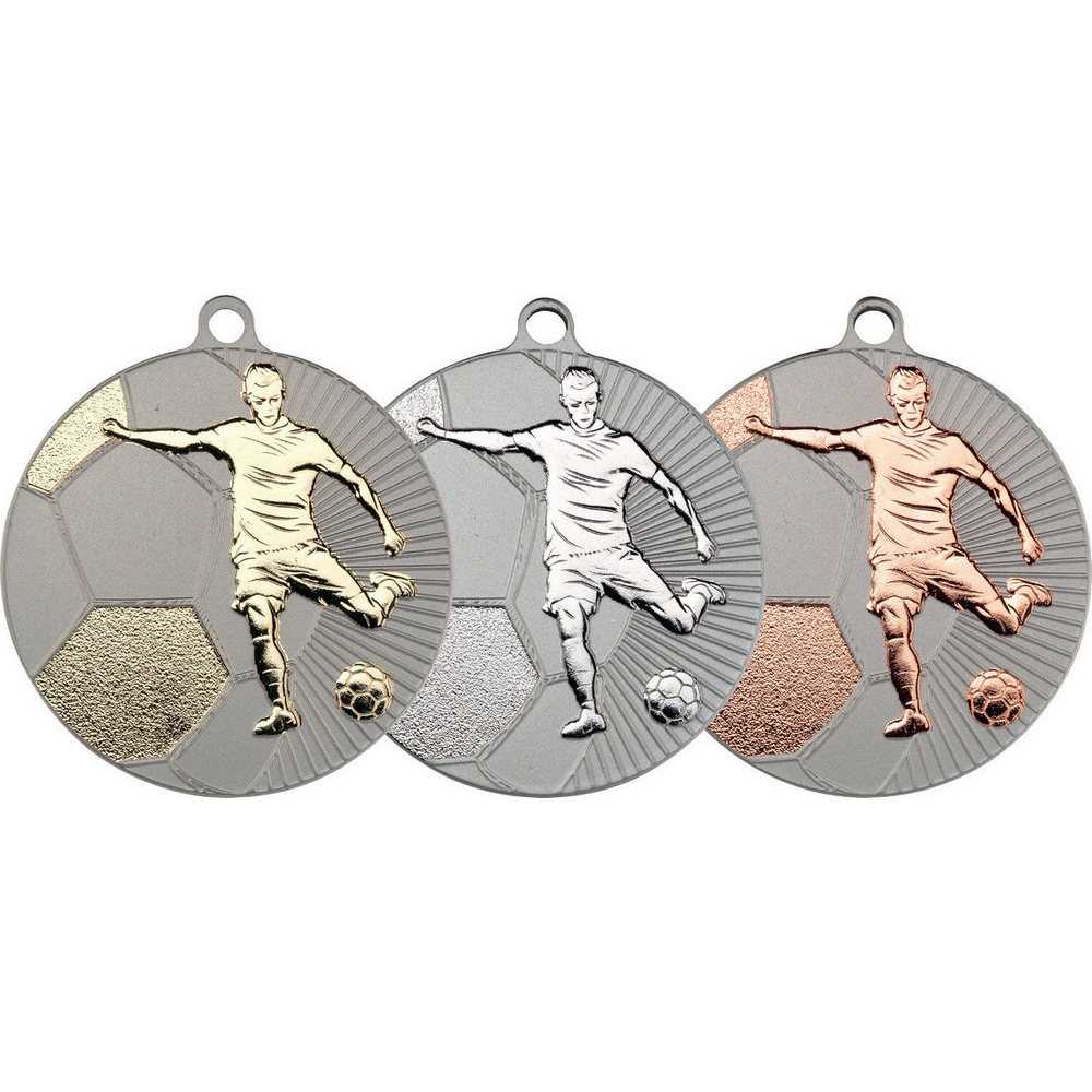 Large Football Two Colour Medal - 70mm by Legacy Outfitters