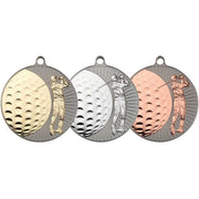 Large Golf Two Colour Medal - 70mm by Legacy Outfitters