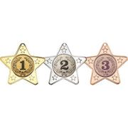 Star Shaped Medal With 5 Mini Stars (1in Centre) - 50mm by Legacy Outfitters