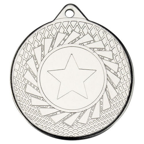 Blade Medal (1in Centre) - 50mm - Silver by Legacy Outfitters